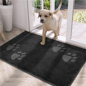 Dirt Trapper Door mat 20" x 31.5", Non-Skid/Slip Machine Washable Entrance Rug